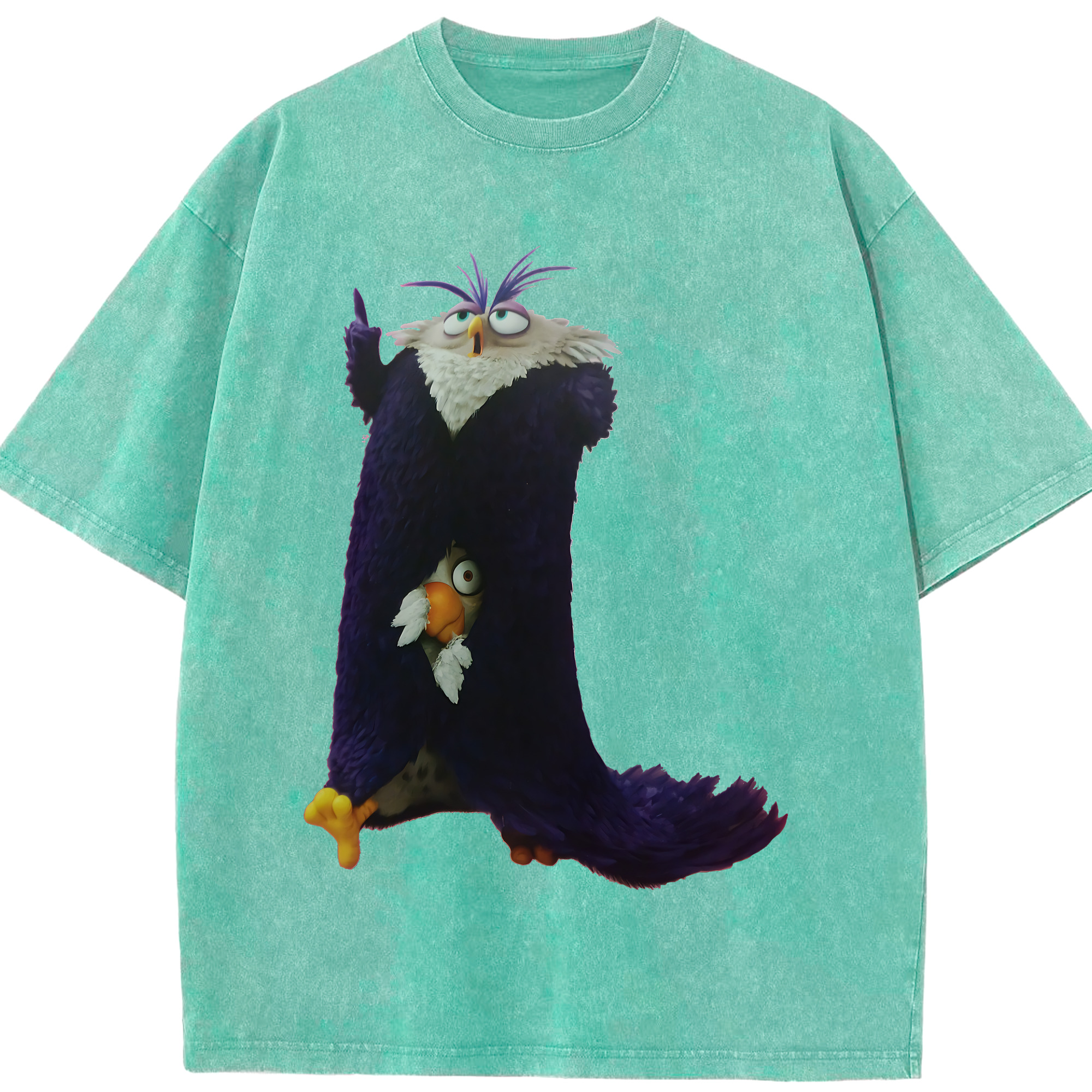 （画像用） Angry Birds アングリーバード 綿100% ヴィンテージ風 半袖Tシャツ（フロントプリント）
